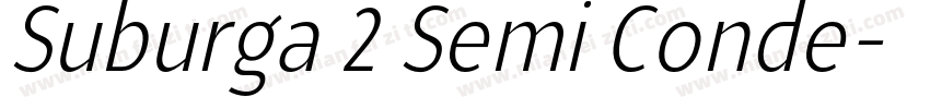 Suburga 2 Semi Conde字体转换